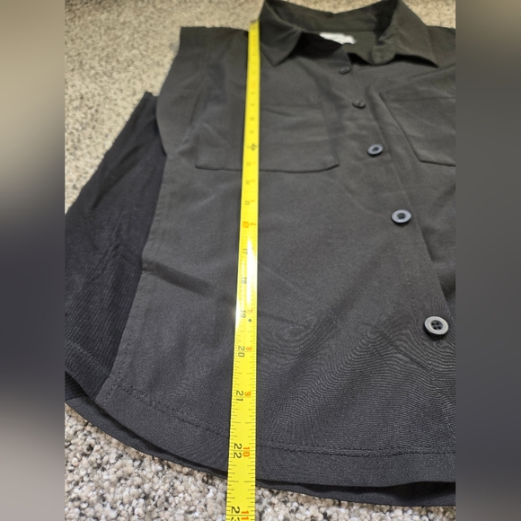 Evereve Scout Utility Black Button Down Size Small NWOT Womens - Picture 4 of 6